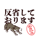 黒柴あきひさ（デカ文字・敬語）（個別スタンプ：24）