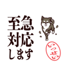 黒柴いっせい（デカ文字・敬語）（個別スタンプ：23）