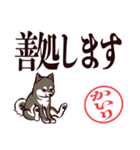 黒柴かいり（デカ文字・敬語）（個別スタンプ：26）