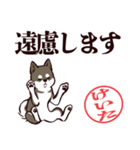 黒柴けいた（デカ文字・敬語）（個別スタンプ：29）