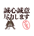 黒柴けんぞう（デカ文字・敬語）（個別スタンプ：34）