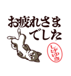 黒柴しげゆき（デカ文字・敬語）（個別スタンプ：3）