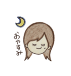 手描き彼女ちゃん（個別スタンプ：2）