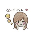 手描き彼女ちゃん（個別スタンプ：10）