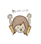 手描き彼女ちゃん（個別スタンプ：11）