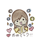 手描き彼女ちゃん（個別スタンプ：12）