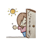 手描き彼女ちゃん（個別スタンプ：18）
