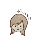 手描き彼女ちゃん（個別スタンプ：30）