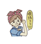 手描き彼女ちゃん（個別スタンプ：33）