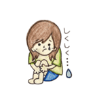 手描き彼女ちゃん（個別スタンプ：34）