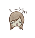 手描き彼女ちゃん（個別スタンプ：35）
