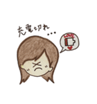 手描き彼女ちゃん（個別スタンプ：36）