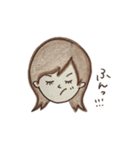 手描き彼女ちゃん（個別スタンプ：37）