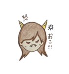 手描き彼女ちゃん（個別スタンプ：38）