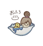 手描き彼女ちゃん（個別スタンプ：40）