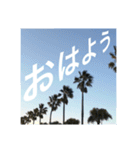 絶景にのせてごあいさつ（個別スタンプ：1）