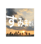 絶景にのせてごあいさつ（個別スタンプ：8）
