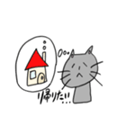 くろネコさんとキジトラさん③願い編（個別スタンプ：14）