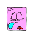 シカクイカオ（個別スタンプ：3）