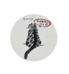 いのりちゃんが描いたネコのスタンプ（個別スタンプ：12）
