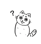 らくがき猫と魚くん（個別スタンプ：3）