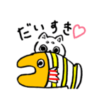 らくがき猫と魚くん（個別スタンプ：5）