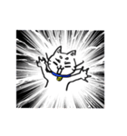 らくがき猫と魚くん（個別スタンプ：9）