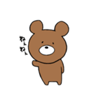 手書きくまさんスタンプ（個別スタンプ：4）