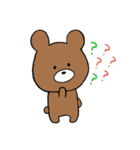 手書きくまさんスタンプ（個別スタンプ：10）
