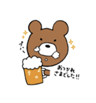 手書きくまさんスタンプ（個別スタンプ：11）