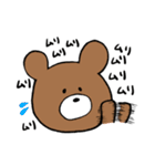 手書きくまさんスタンプ（個別スタンプ：17）