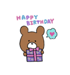 手書きくまさんスタンプ（個別スタンプ：37）