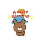 手書きくまさんスタンプ（個別スタンプ：40）