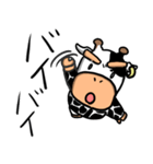 上から見た牛さん（個別スタンプ：2）