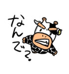 上から見た牛さん（個別スタンプ：3）