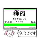 室蘭本線 支線 今この駅だよ！タレミー（個別スタンプ：12）