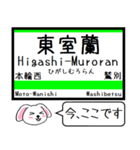 室蘭本線 支線 今この駅だよ！タレミー（個別スタンプ：16）