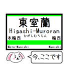 室蘭本線 支線 今この駅だよ！タレミー（個別スタンプ：20）