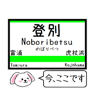 室蘭本線 今この駅だよ！タレミー（個別スタンプ：1）