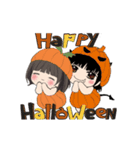 小天使と小悪魔のハロウィン（個別スタンプ：2）