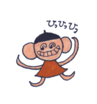 黒帽子さんと鳥と猫（個別スタンプ：12）