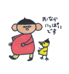 黒帽子さんと鳥と猫（個別スタンプ：38）