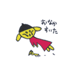 黒帽子さんと鳥と猫（個別スタンプ：39）