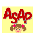 ジュディちゃんの英語のスタンプ（個別スタンプ：1）