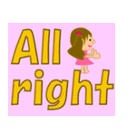 ジュディちゃんの英語のスタンプ（個別スタンプ：3）