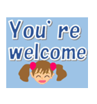 ジュディちゃんの英語のスタンプ（個別スタンプ：16）