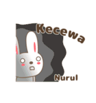 Cute rabbit stickers name, Nurul（個別スタンプ：29）