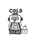 モノクロなロボット（個別スタンプ：22）