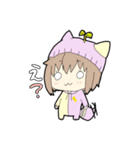 PINK×猫っ子①（個別スタンプ：20）