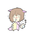 PINK×猫っ子①（個別スタンプ：21）